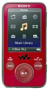 Лот: 10021380. Фото: 1. Sony NWZ E435F red. Плееры