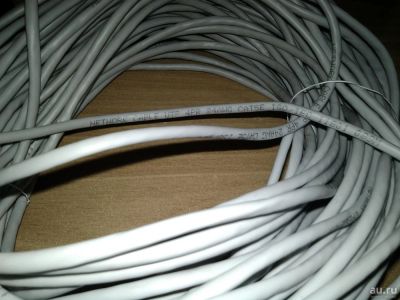 Лот: 10287219. Фото: 1. Интернет-кабель 38 метров CAT5E. Провода, кабели