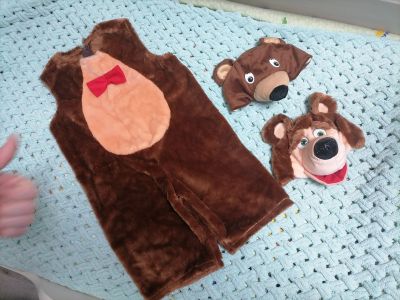 Лот: 18341699. Фото: 1. Новогодний костюм медведя 104-110... Детские карнавальные, праздничные костюмы