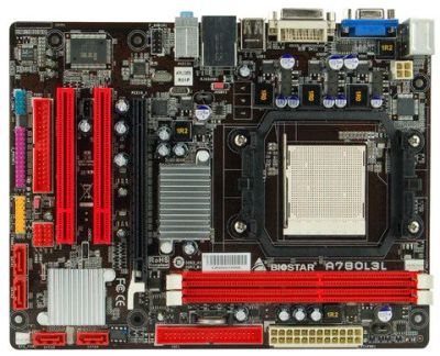 Лот: 4921938. Фото: 1. BioStar A780L3L + Athlon II X2... Материнские платы