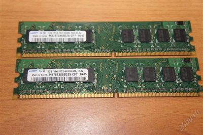 Лот: 1139784. Фото: 1. DDR-2 Samsung PC2-6400U 1GB (цена... Оперативная память