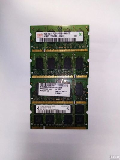 Лот: 17592667. Фото: 1. Память SO-DIMM DDR2 1Gb осталась... Оперативная память