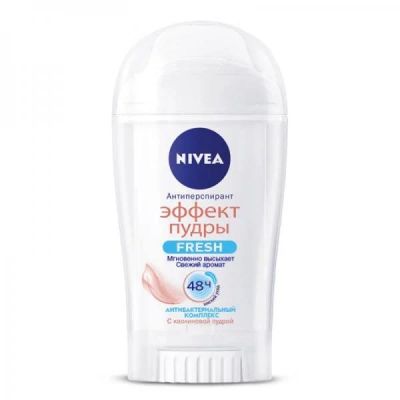Лот: 12569113. Фото: 1. Nivea Эффект Пудры Fresh Дезодорант-стик... Женская парфюмерия