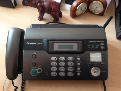 Лот: 5500976. Фото: 1. Факс Panasonic KX-FC962 с автоответчиком... Факсы, автоответчики