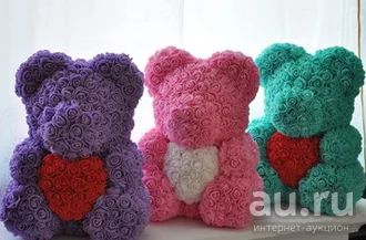 Лот: 13384831. Фото: 1. Rose Bear USA/ Мишка из роз(розы... Мягкие