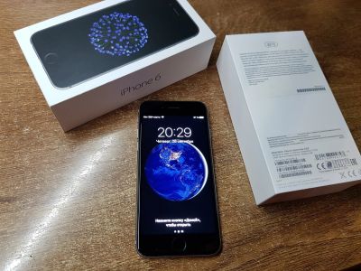 Лот: 14670675. Фото: 1. iPhone 6 Space Gray 32GB РСТ всё... Смартфоны