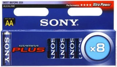 Лот: 19212086. Фото: 1. Батарейка Sony LR06 Stamina Plus... Батарейки, аккумуляторы, элементы питания