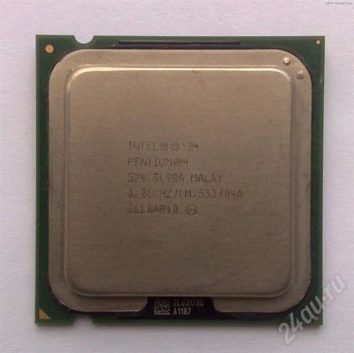 Лот: 451232. Фото: 1. intel pentium 4 524 3.06 ghz socket... Процессоры