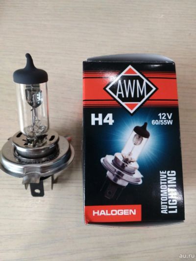Лот: 13308370. Фото: 1. Лампа AWM Halogen H4. Оптика и освещение