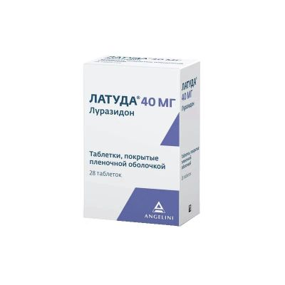 Лот: 24189837. Фото: 1. Латуда 40 мг таблетки 28 шт. Лекарства