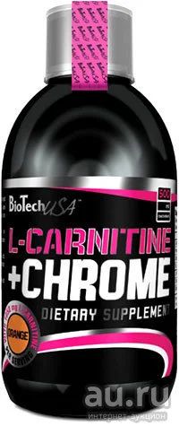 Лот: 8709985. Фото: 1. L - Carnitine + Chrome от BioTech... Спортивное питание, витамины