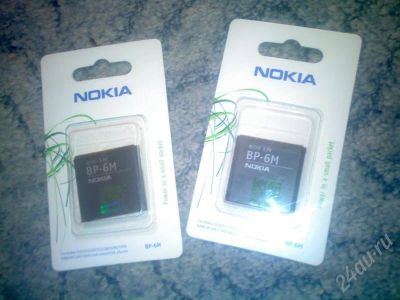 Лот: 189616. Фото: 1. Батареи Nokia BP-6M оригинал. Аккумуляторы