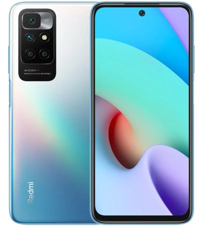Лот: 19343651. Фото: 1. Xiaomi Redmi 10 6/128GB, синее... Смартфоны