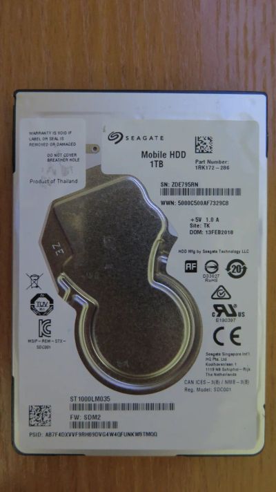 Лот: 24919298. Фото: 1. Жесткий диск Seagate ST1000LM035... Жёсткие диски (HDD)