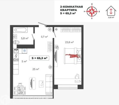 Лот: 21109562. Фото: 1. Продажа Квартира Абакан, Авиаторов... Квартиры, студии
