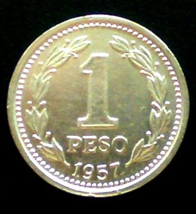 Лот: 102690. Фото: 1. Аргентина 1 песо 1957 г. Америка