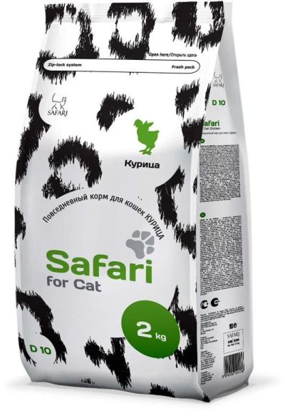 Лот: 9398705. Фото: 1. Safari for Cat Chicken, 2 кг. Корма