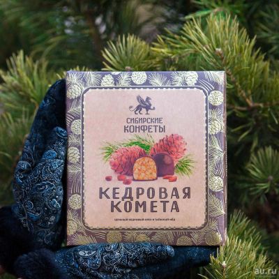 Лот: 13510191. Фото: 1. Кедровая комета — кедровый грильяж. Шоколад, конфеты
