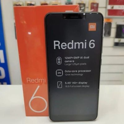 Лот: 12529103. Фото: 1. Xiaomi Redmi 6 32GB черный Гарантия... Смартфоны