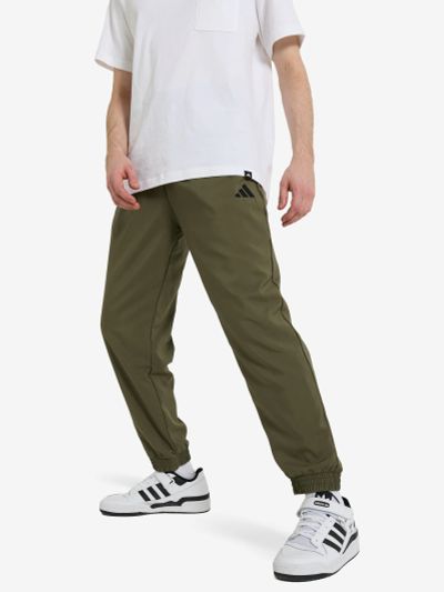 Лот: 25263224. Фото: 1. Брюки мужские adidas, Зеленый. Спортивные брюки, штаны