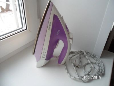 Лот: 4926904. Фото: 1. Утюг Braun б/у рабочий с отпаривателем... Утюги, парогенераторы, отпариватели
