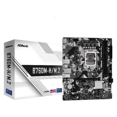Лот: 24432624. Фото: 1. Материнская плата ASROCK B760M-H... Материнские платы