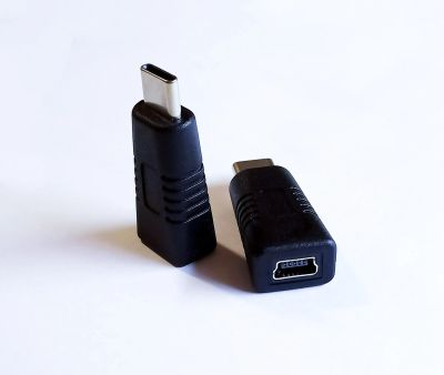Лот: 24898456. Фото: 1. Переходник mini USB на Type-C... Дата-кабели, переходники