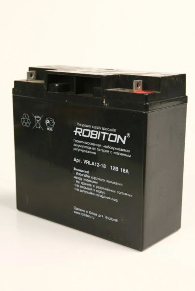 Лот: 6574173. Фото: 1. аккумулятор Robiton vrla12-18. Аккумуляторы