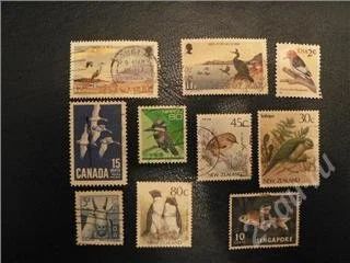 Лот: 131264. Фото: 1. Марки 10шт.Фауна. Марки