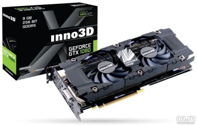 Лот: 13831564. Фото: 1. 8Gb inno3d GTX 1080 Herculez 2x. Видеокарты