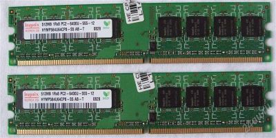 Лот: 2097543. Фото: 1. Hynix DDR-II DIMM 512Mb PC2-6400U-555-12... Оперативная память