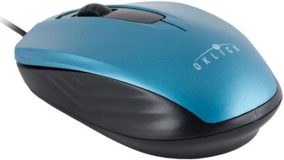 Лот: 8930114. Фото: 1. Мышь Oklick 195M USB сине-черная... Клавиатуры и мыши