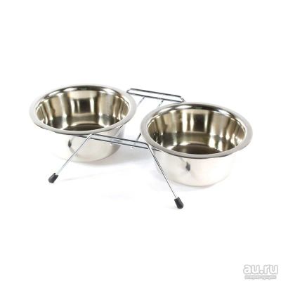 Лот: 10406683. Фото: 1. Подставка низкая+миски triol 0... Миски, лотки, наполнители