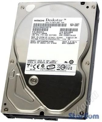 Лот: 156782. Фото: 1. IDE 250Gb Hitachi Deskstar T7K500... Жёсткие диски (HDD)