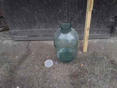 Лот: 22351015. Фото: 1. банка стеклянная СССР 10 л. скол... Контейнеры, банки