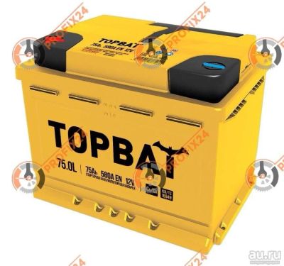 Лот: 13288332. Фото: 1. Аккумулятор TOPBAT 75 А/Ч, Прямая... Аккумуляторы
