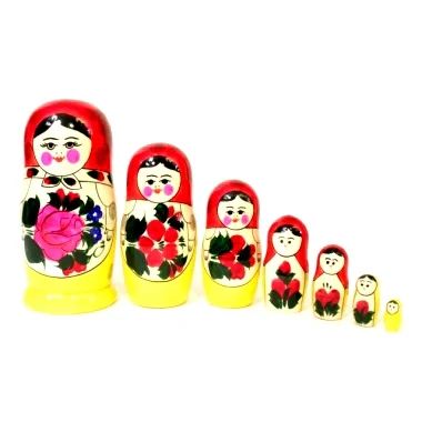 Лот: 2911291. Фото: 1. Матрешка 6в1, 19см. Фигурки, статуэтки