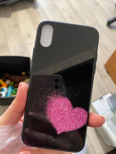 Лот: 17151241. Фото: 1. Чехол для iPhone X(силикон/стекло... Чехлы, бамперы