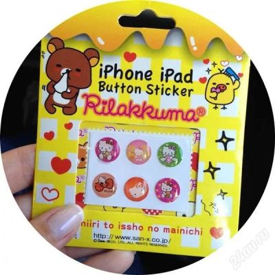 Лот: 2875855. Фото: 1. наклейки на кнопку Home для iPhone. Другое (смартфоны, связь, навигация)