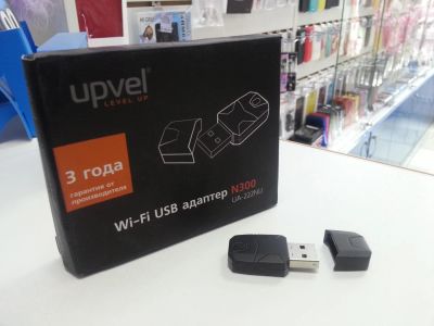 Лот: 7597154. Фото: 1. Upvel WI-FI USB адаптер N300 UA-222NU. WiFi, Bluetooth адаптеры