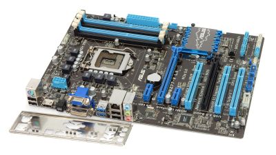 Лот: 22176710. Фото: 1. ASUS P8Z77-V LX (1155 сокет... Материнские платы