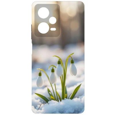 Лот: 25134163. Фото: 1. Чехол Krutoff Soft Case "Подснежники... Чехлы, бамперы