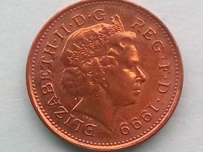 Лот: 19907654. Фото: 1. Монета Великобритании 1 пенни... Великобритания и острова