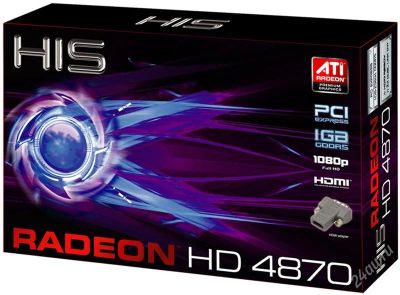 Лот: 2850104. Фото: 1. HIS HD 4870 Fan 1GB. Видеокарты