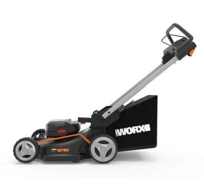 Лот: 24296420. Фото: 1. Газонокосилка WORX NITRO WG748E... Электроинструмент