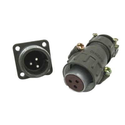 Лот: 17510502. Фото: 1. Авиационный разъем P20K3Q 3pin. Разъёмы