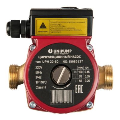 Лот: 24120450. Фото: 1. Насос циркуляционный, Unipump... Насосы садовые, мотопомпы