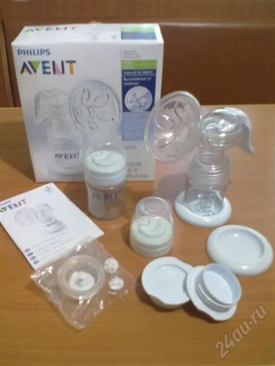 Лот: 1750849. Фото: 1. Молокоотсос AVENT ручной + две... Всё для кормления