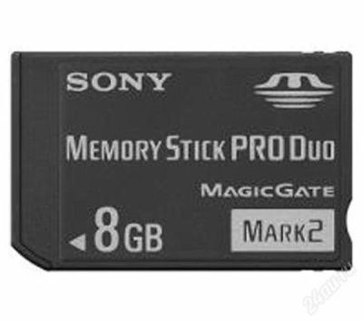 Лот: 1822762. Фото: 1. Memory Stick Pro Duo 8Gb Mark2... Разное