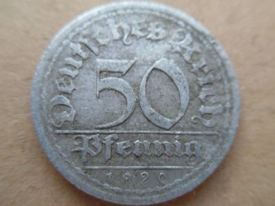 Лот: 6717292. Фото: 1. Германия 50 пфеннигов 1920 (А). Германия и Австрия